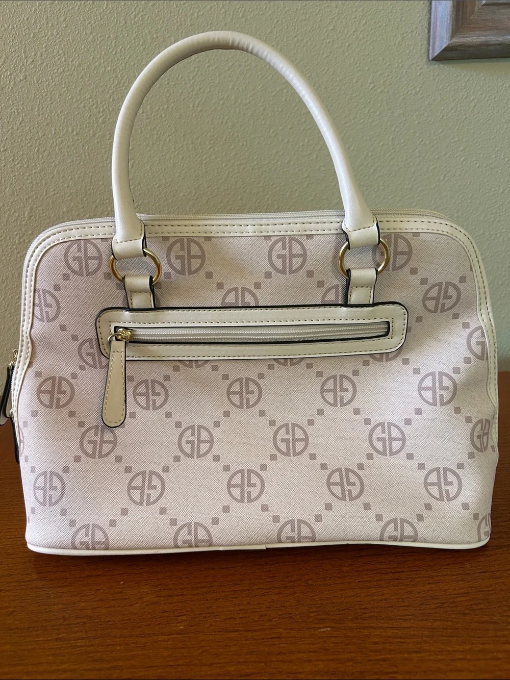 Giani Bernini Purse Monogram Signature Dome Satchel Crossbody Bag‎